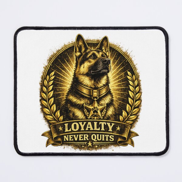 Item preview, German Shepherd Medal of Honor - Loyalty Never Quits designed and sold by BYMK.