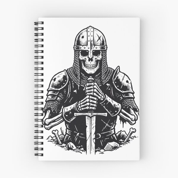 Item preview, Undead Soldier Skeleton in Medieval Armor Holding Sword designed and sold by MisteryDesigner.