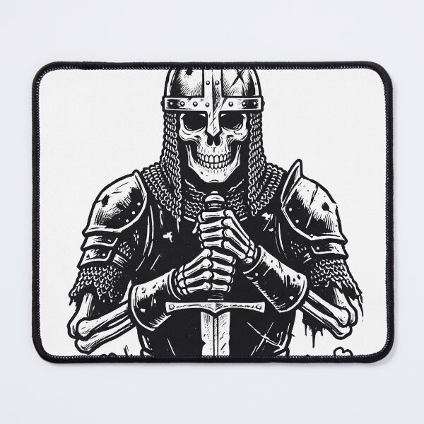 Item preview, Undead Soldier Skeleton in Medieval Armor Holding Sword designed and sold by MisteryDesigner.