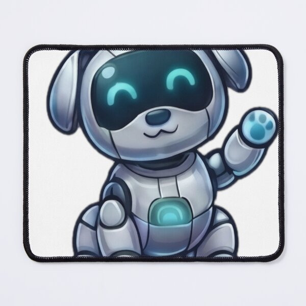 Item preview, Cute Robot Puppy Waving designed and sold by DailyDoodlesBySumbul.