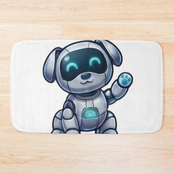 Item preview, Cute Robot Puppy Waving designed and sold by DailyDoodlesBySumbul.