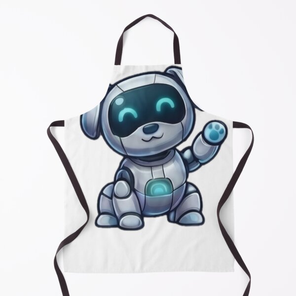 Item preview, Cute Robot Puppy Waving designed and sold by DailyDoodlesBySumbul.