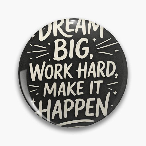 Item preview, Dream Big Work Hard Make It Happen Typography designed and sold by Eli brand.