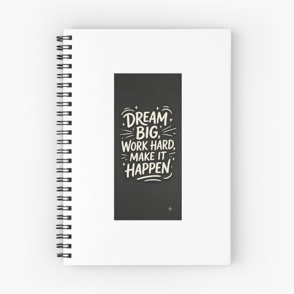 Item preview, Dream Big Work Hard Make It Happen Typography designed and sold by Eli brand.