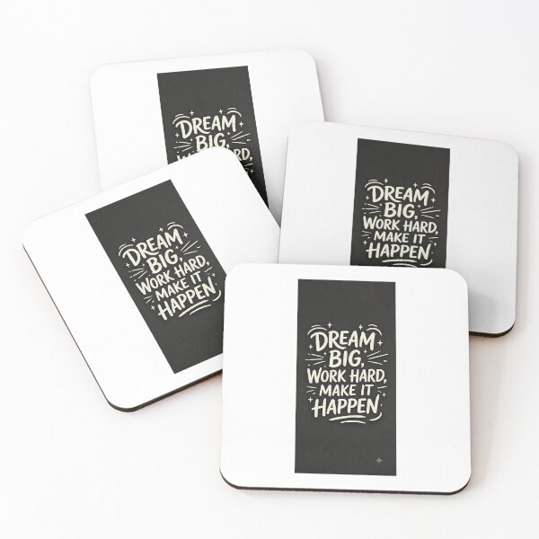 Item preview, Dream Big Work Hard Make It Happen Typography designed and sold by Eli brand.
