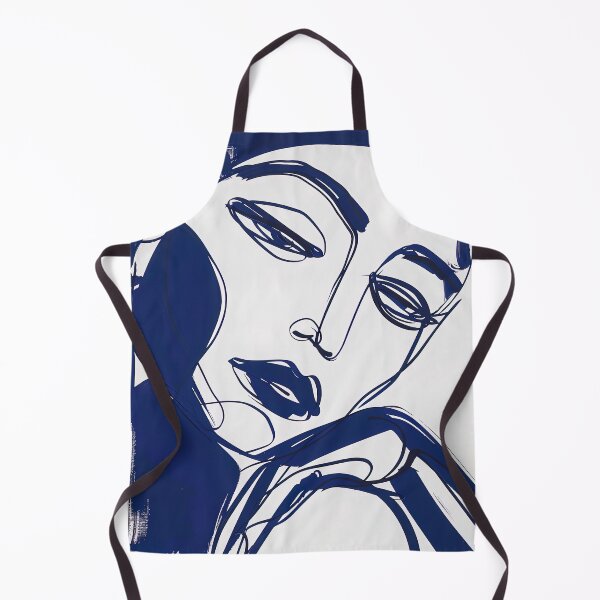Item preview, Chilean woman - Blue Abstract Art designed and sold by shadow-bloom.