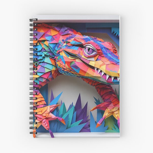 Item preview, 3D Layered Papercraft Crocodile  | Colorful Low Poly Paper Sculpture  | Geometric Animal designed and sold by The D Edition.