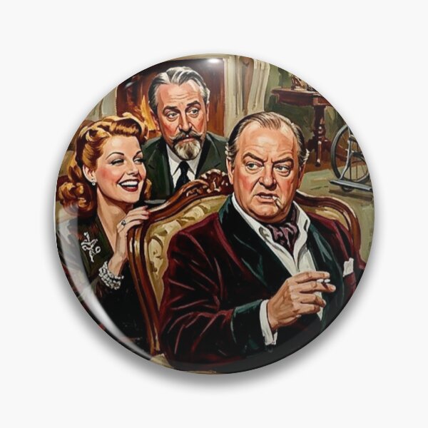 Item preview, The Man Who Came to Dinner Retro Hollywood Golden Age Comedy Tribute Art Movie Poster designed and sold by Art's Diner.