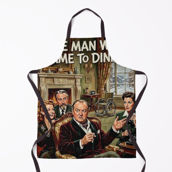 Item preview, The Man Who Came to Dinner Retro Hollywood Golden Age Comedy Tribute Art Movie Poster designed and sold by Art's Diner.