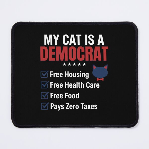 Item preview, My Cat Is A Democrat Political Humor Liberal Cat Owner designed and sold by SofenArt.