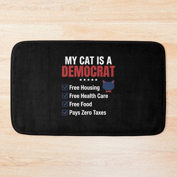 Item preview, My Cat Is A Democrat Political Humor Liberal Cat Owner designed and sold by SofenArt.