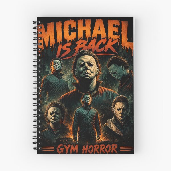 Item preview, Michael Is Back Gym Horror Funny Halloween Motivational T-Shirt designed and sold by Digistore1221.