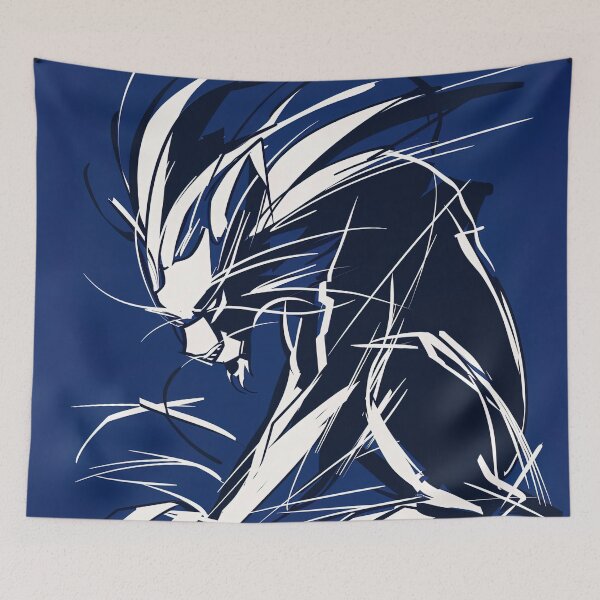 Item preview, Chimera, fantastic creature - Blue Abstract Art designed and sold by shadow-bloom.