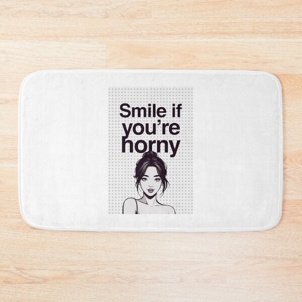 Item preview, Smile If You're Horny | Cheeky Funny Shirt designed and sold by FatCatStudios.