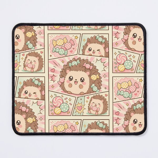 Item preview, Kawaii Hedgehog Wrapped Candy Pop Panels designed and sold by Magmashup.