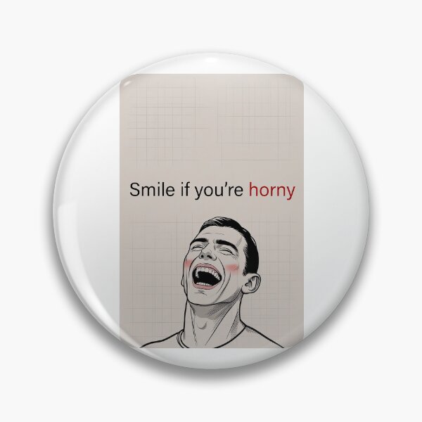 Item preview, Smile If You're Horny | Cheeky Funny Shirt designed and sold by FatCatStudios.