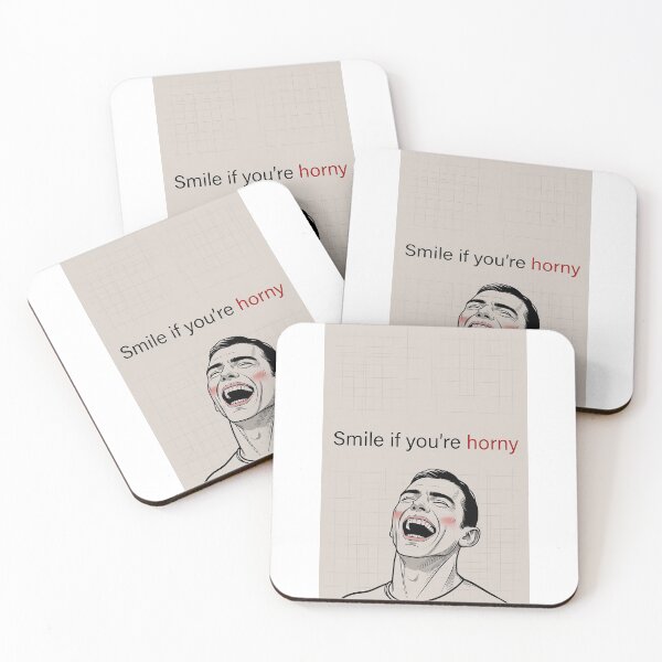 Item preview, Smile If You're Horny | Cheeky Funny Shirt designed and sold by FatCatStudios.