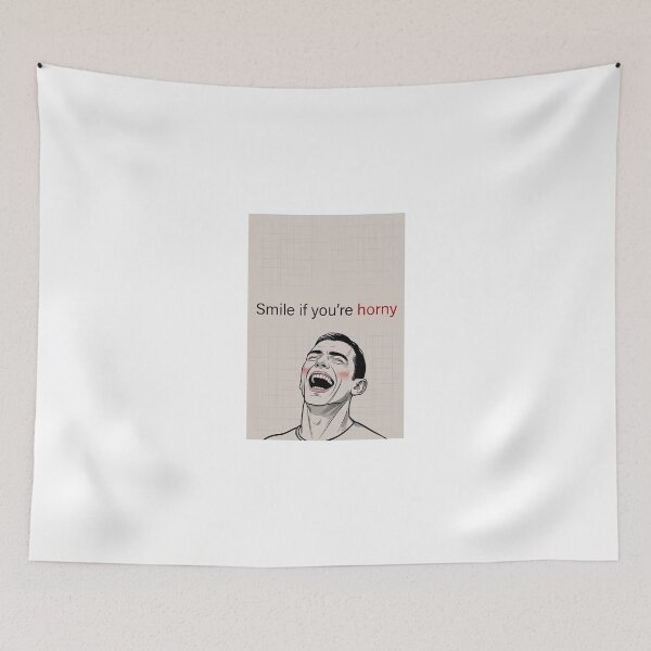 Item preview, Smile If You're Horny | Cheeky Funny Shirt designed and sold by FatCatStudios.