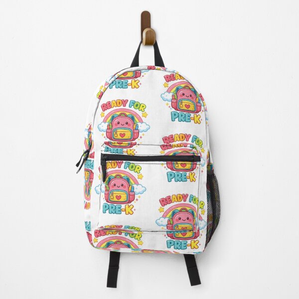 Item preview, Ready For Pre-K Cute Backpack Rainbow Back to School Design designed and sold by mansourhamid.