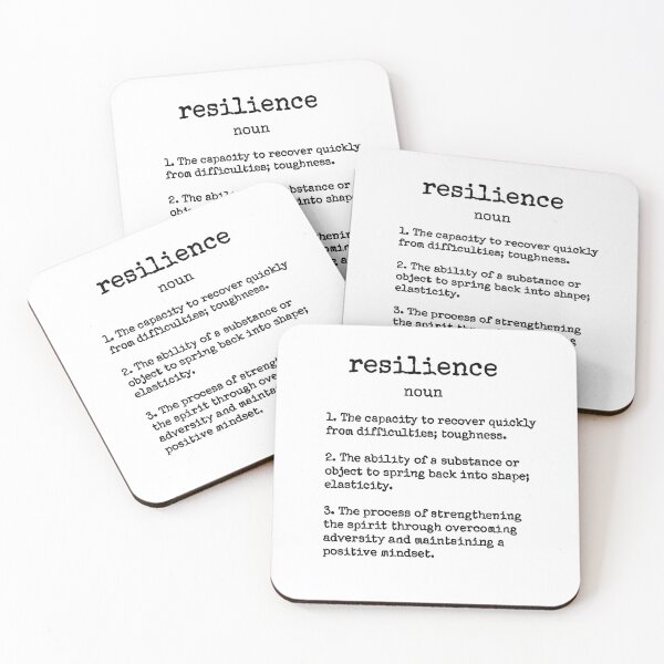 Item preview, Resilience - Minimalist Dictionary Definition designed and sold by LucKy Brand.