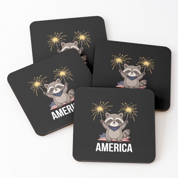 Item preview, America Raccoon Patriot Independence Day USA Celebration designed and sold by SofenArt.