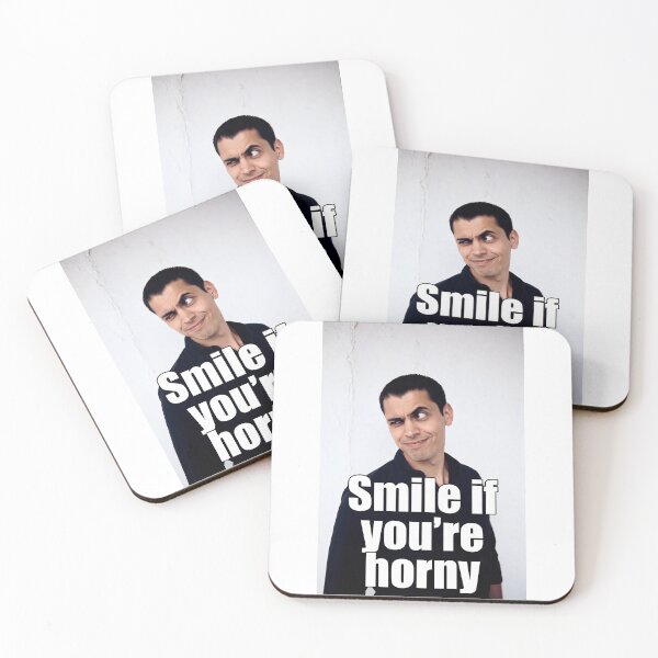 Item preview, Smile If You're Horny | Cheeky Funny Shirt designed and sold by FatCatStudios.