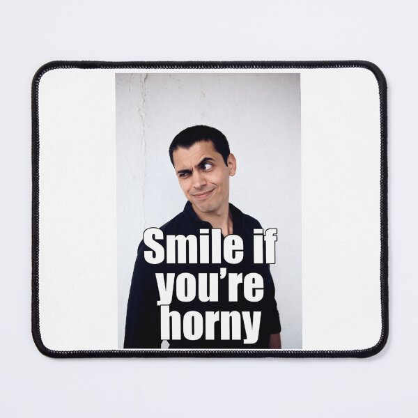 Item preview, Smile If You're Horny | Cheeky Funny Shirt designed and sold by FatCatStudios.