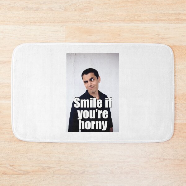 Item preview, Smile If You're Horny | Cheeky Funny Shirt designed and sold by FatCatStudios.