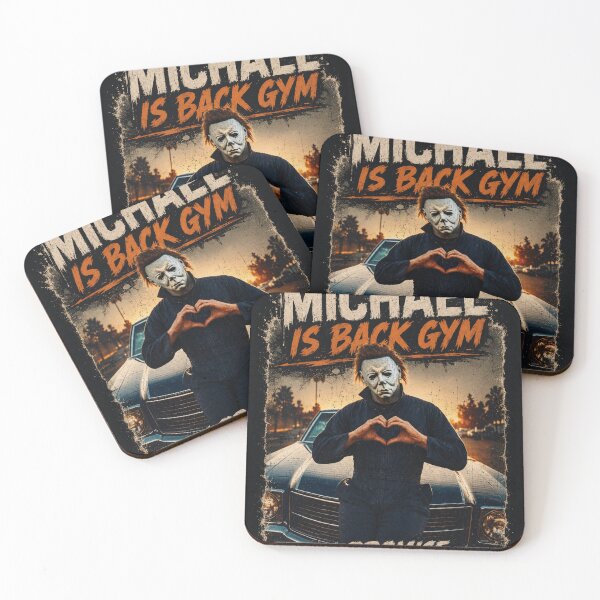 Item preview, Michael Is Back Gym Funny Horror Fitness Heart Hands T-Shirt designed and sold by Digistore1221.