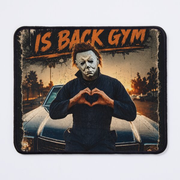 Item preview, Michael Is Back Gym Funny Horror Fitness Heart Hands T-Shirt designed and sold by Digistore1221.