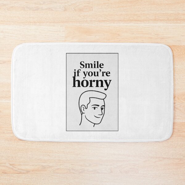 Item preview, Smile If You're Horny | Cheeky Funny Shirt designed and sold by FatCatStudios.