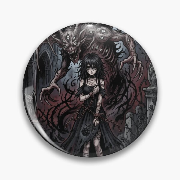 Item preview, Gothic Maiden and Multi-Eyed Demon designed and sold by CurioStick.