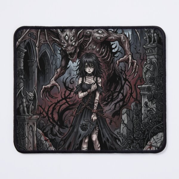 Item preview, Gothic Maiden and Multi-Eyed Demon designed and sold by CurioStick.