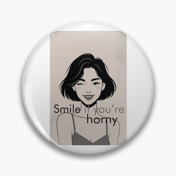 Item preview, Smile If You're Horny | Cheeky Funny Shirt designed and sold by FatCatStudios.