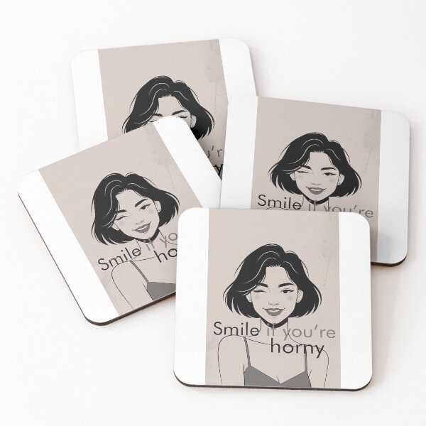 Item preview, Smile If You're Horny | Cheeky Funny Shirt designed and sold by FatCatStudios.