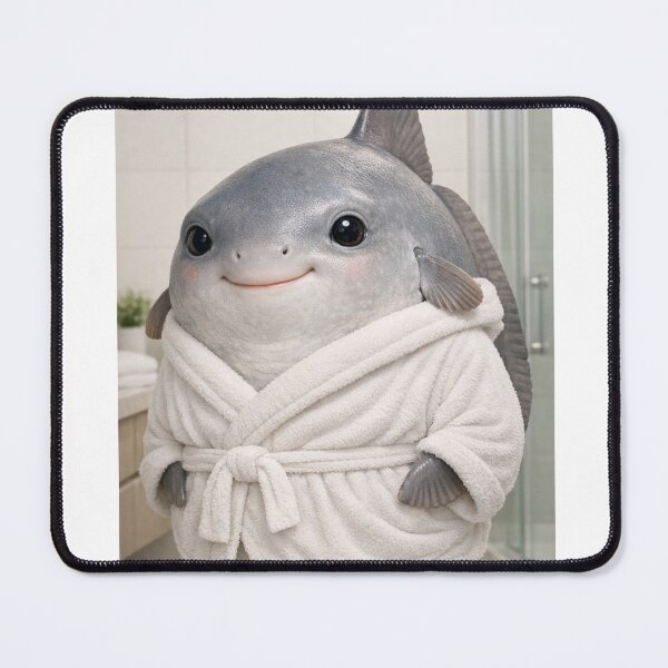 Item preview, Cozy Bathrobe Ocean Sunfish designed and sold by Sillytoe.