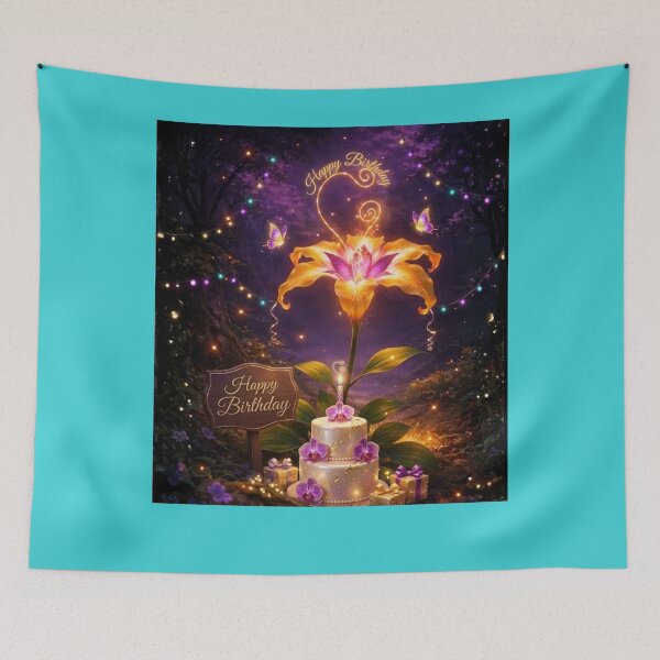 Item preview, Enchanted Birthday Lily Magical Fantasy Art designed and sold by Innova_Creations.