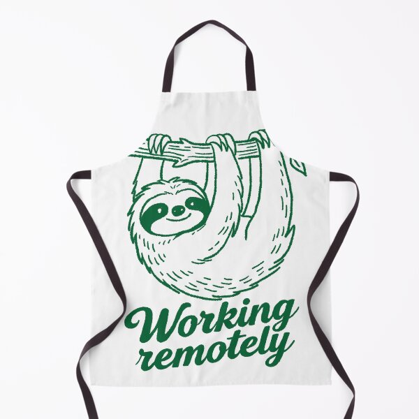 Item preview, Working Remotely Lazy Sloth Minimalist Line Art designed and sold by SugarCore.