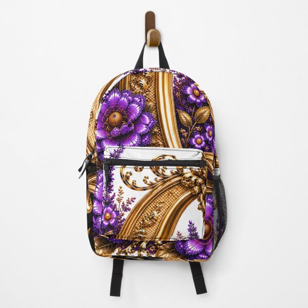 Item preview, Floral Letter Q with Black Cat | Lavender Botanical Monogram | Elegant Gold Initial Design designed and sold by MoodLay.