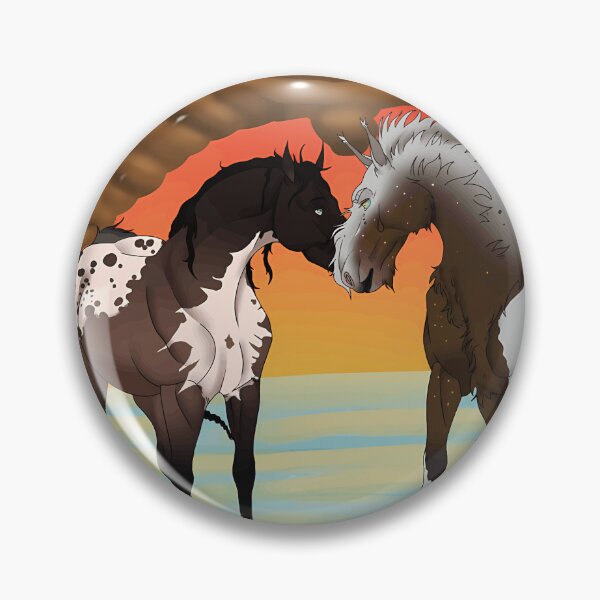 Item preview, Sunset Horses Under the Wildflower Arch designed and sold by Cocuninecrew.