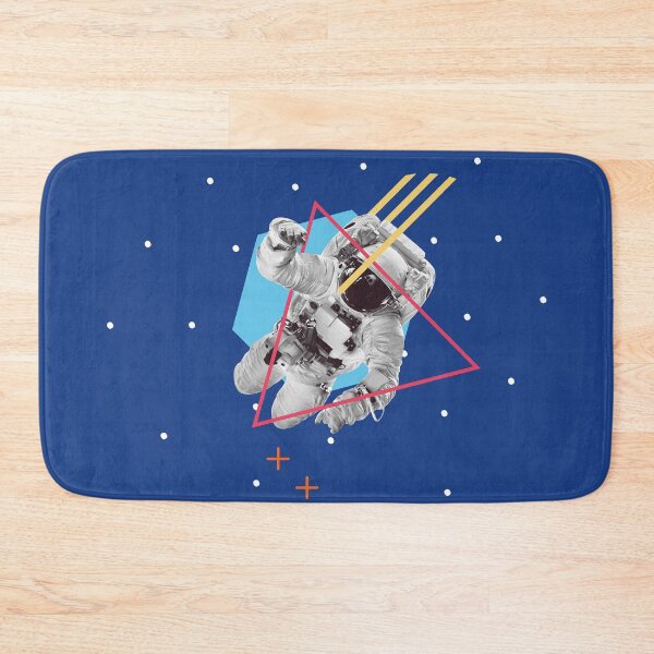 Item preview, Astronaut floating in geometric collage style designed and sold by danielrospad.