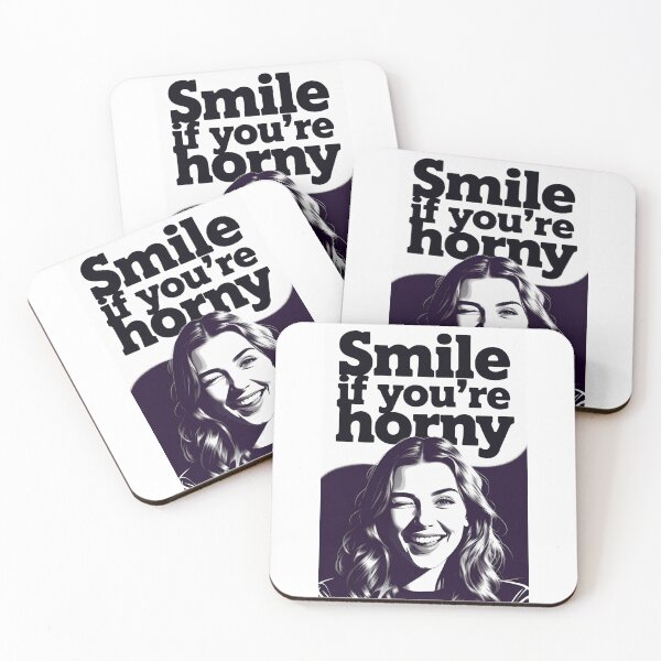 Item preview, Smile If You're Horny | Cheeky Funny Shirt designed and sold by FatCatStudios.