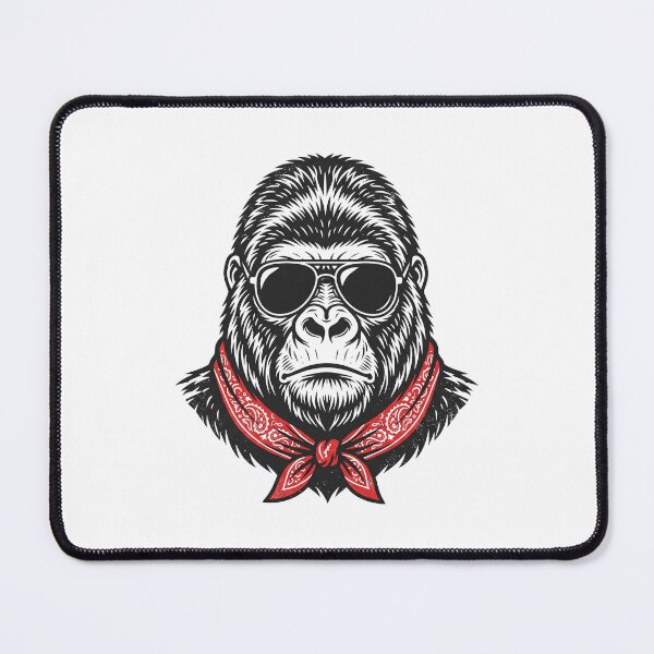 Item preview, Gorilla Logo Wearing Sunglasses designed and sold by LifestyleVault.