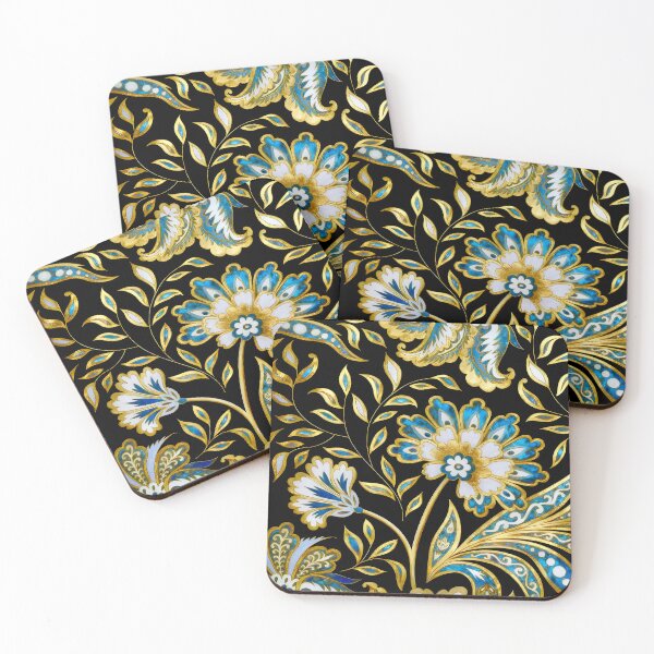 Item preview, Vintage Blue Flower Pattern designed and sold by Vicky Brago-Mitchell®.