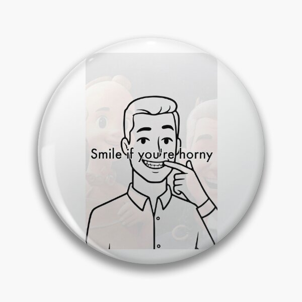 Item preview, Smile If You're Horny | Cheeky Funny Shirt designed and sold by FatCatStudios.