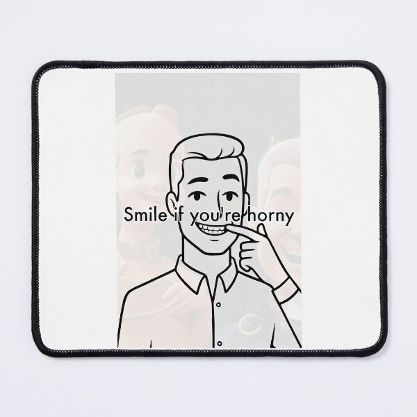 Item preview, Smile If You're Horny | Cheeky Funny Shirt designed and sold by FatCatStudios.