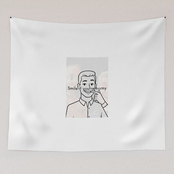 Item preview, Smile If You're Horny | Cheeky Funny Shirt designed and sold by FatCatStudios.