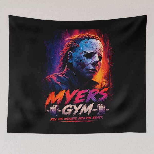 Item preview, Myers Gym Kill The Weights Funny Horror Fitness T-Shirt designed and sold by Digistore1221.
