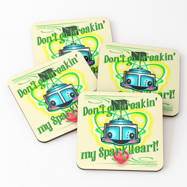 Item preview, The StarBot Squad- Don’t go breaking’ my SparkHeart! designed and sold by MetroINKbooks.