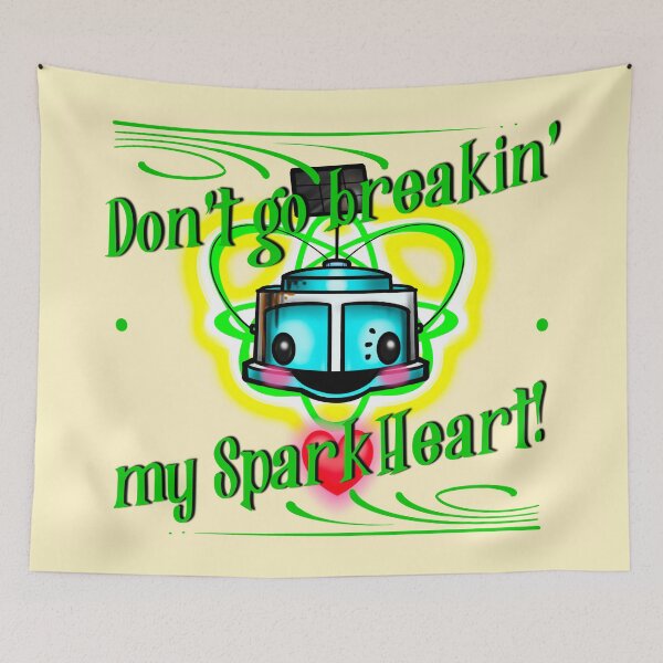 Item preview, The StarBot Squad- Don’t go breaking’ my SparkHeart! designed and sold by MetroINKbooks.